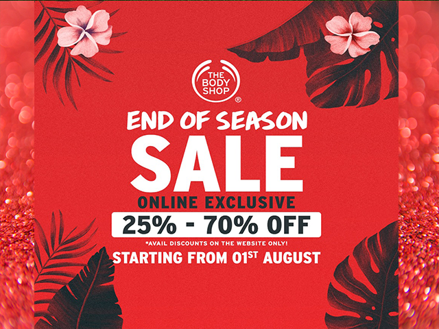 The Body Shop End Of Season Sale 2019