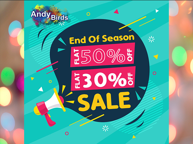 AndyBirds End of Season Sale! FLAT 30% & 50% OFF