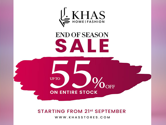Khas Store End of Season Sale! UPTO 55% OFF on Entire Stock