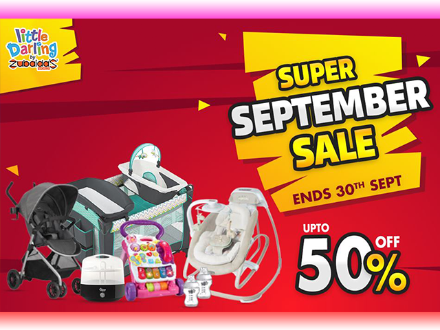 Zubaidas Super September Sale! Flat 25% OFF till 30th September 2019