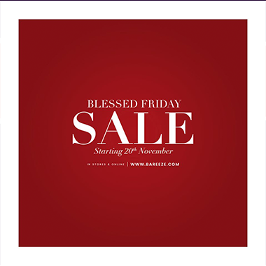 Bareeze Blessed Friday Sale 2019! Available in stores and online