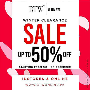 BTW Winter Clearance Sale - By The Way Sale 2019 - BTW Sale