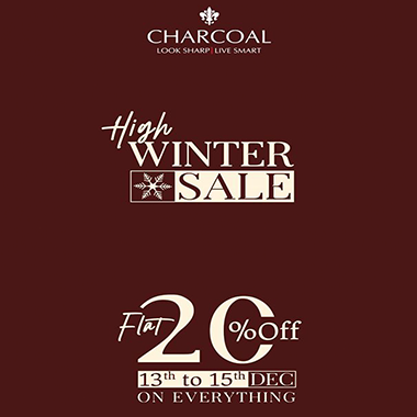 Charcoal 1212 Sale! High Winter Sale valid till 15th December 2019