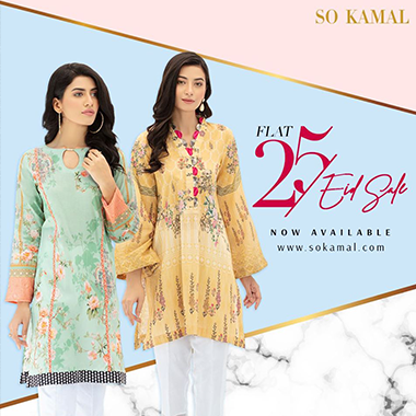 So kamal Eid Sale 2020! Flat 25% off online