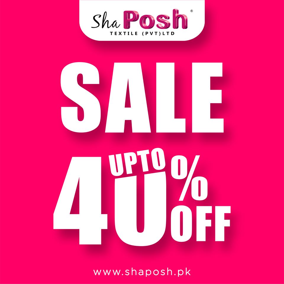 Sha Posh Super Summer Sale 2020! Up to 40% off from 8th July