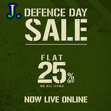 J. Junaid Jamshed Defence Day Sale! Flat 25% off from 3rd September 2020