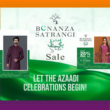 Bonanza Satrangi Jashan e Pakistan Sale 2021! Flat 25% off Sale