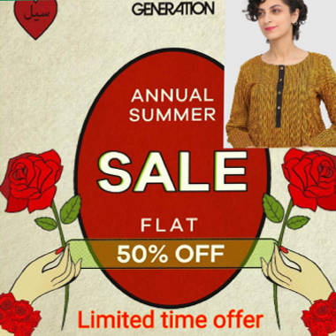 Generation Annual Summer Sale! Flat 50% off! 14th September 2021