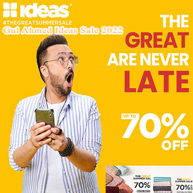 Gul Ahmed Ideas Sale 2023! Upto 70% off in stores & online