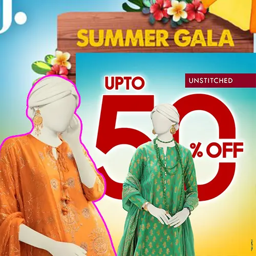 J. Junaid Jamshed Summer Clearance Sale! Upto 50% off Till 10th March 2024