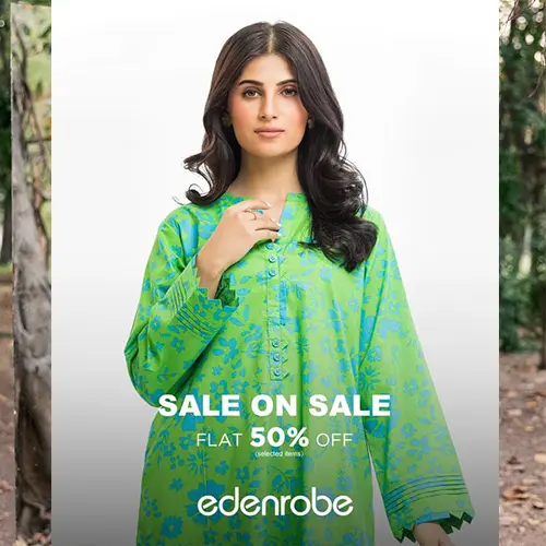 Edenrobe Sale 2024 Today Unstitched 50% Off With Price